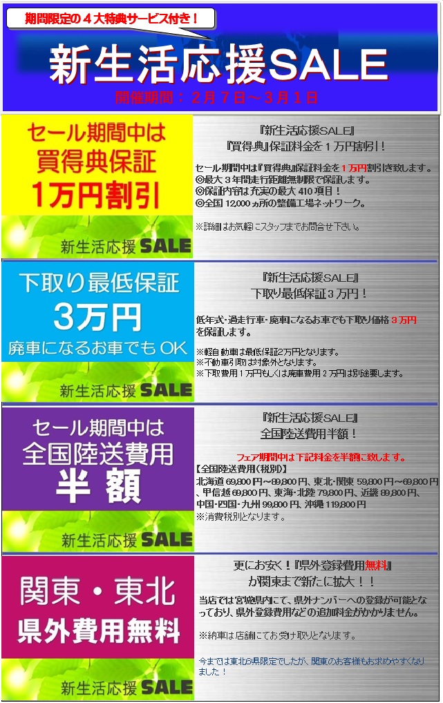 『新生活応援ＳＡＬＥ』