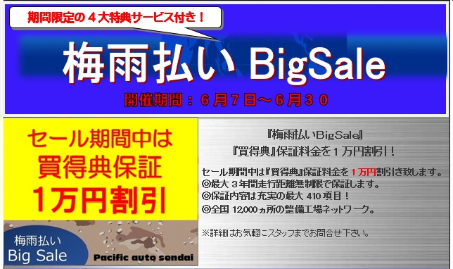 『梅雨払いＢｉｇＳａｌｅ』
